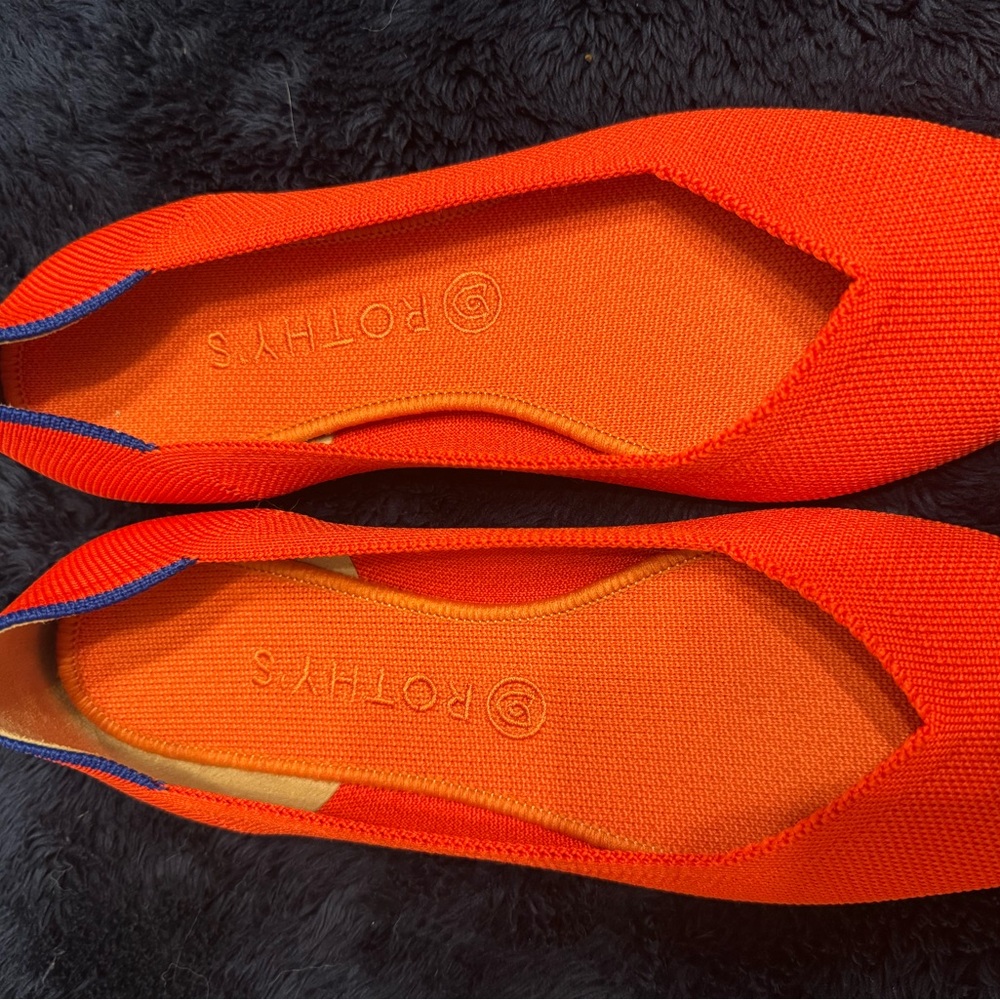 Rothy's Red Flats with Pointed Toe - Picture 5 of 5